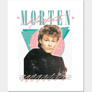 80s Vintage Style Morten Harket Aesthetic Design Posters and Art